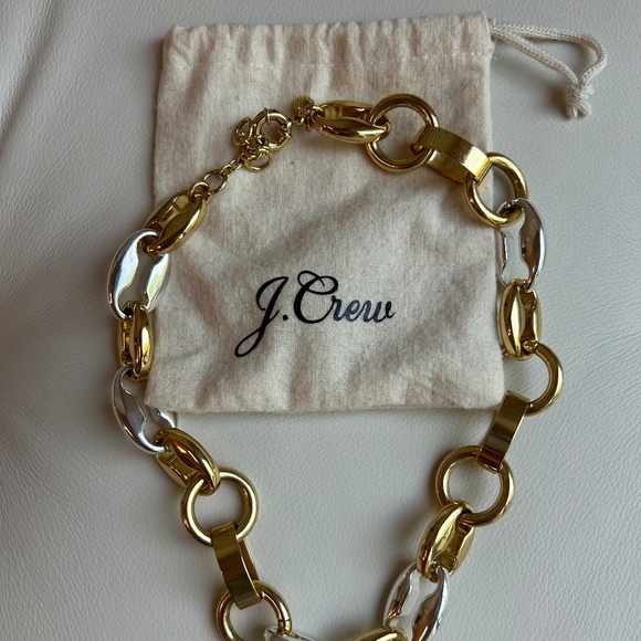 J.Crew Silver and Gold Chunky Necklace - Picture 4 of 4